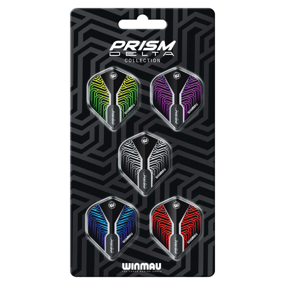 Winmau Prism Delta Dart Flight Collection Dart Flights 5 Sets Per Pack 15