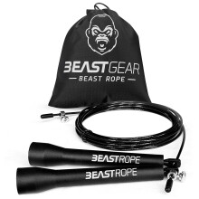 Beast Gear Skipping Rope – Steel Speed Jump Ropes for Adult Fitness – Light