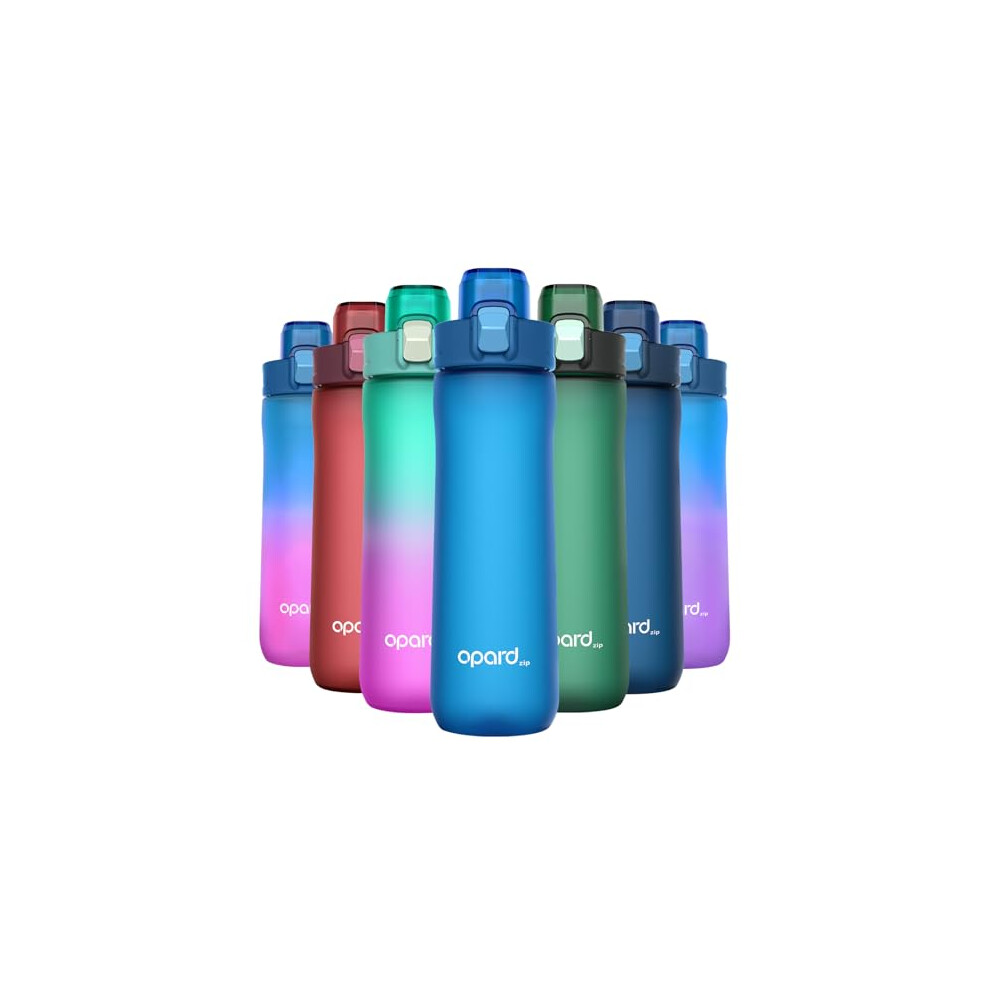 Opard 600Ml Plastic Water Bottle Dishwasher Safe Leakproof Fliptop Lid Bpa