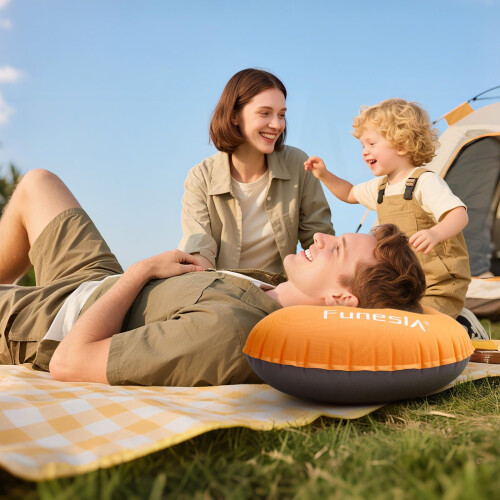 Funesla Camping Pillow Inflatable Compressible Lightweight Inflatable Pillo 1