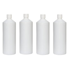 Palm Safe 4pcs 1 Litre HDPE Durable Plastic Bottles BPA Free Refillable Reu