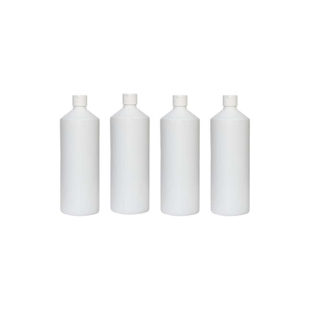 Palm Safe 4Pcs 1 Litre Hdpe Durable Plastic Bottles Bpa Free Refillable Reu