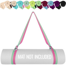 TECEUM Premium Yoga Mat Strap Extra Soft Thick Cotton Skinfriendly NonS