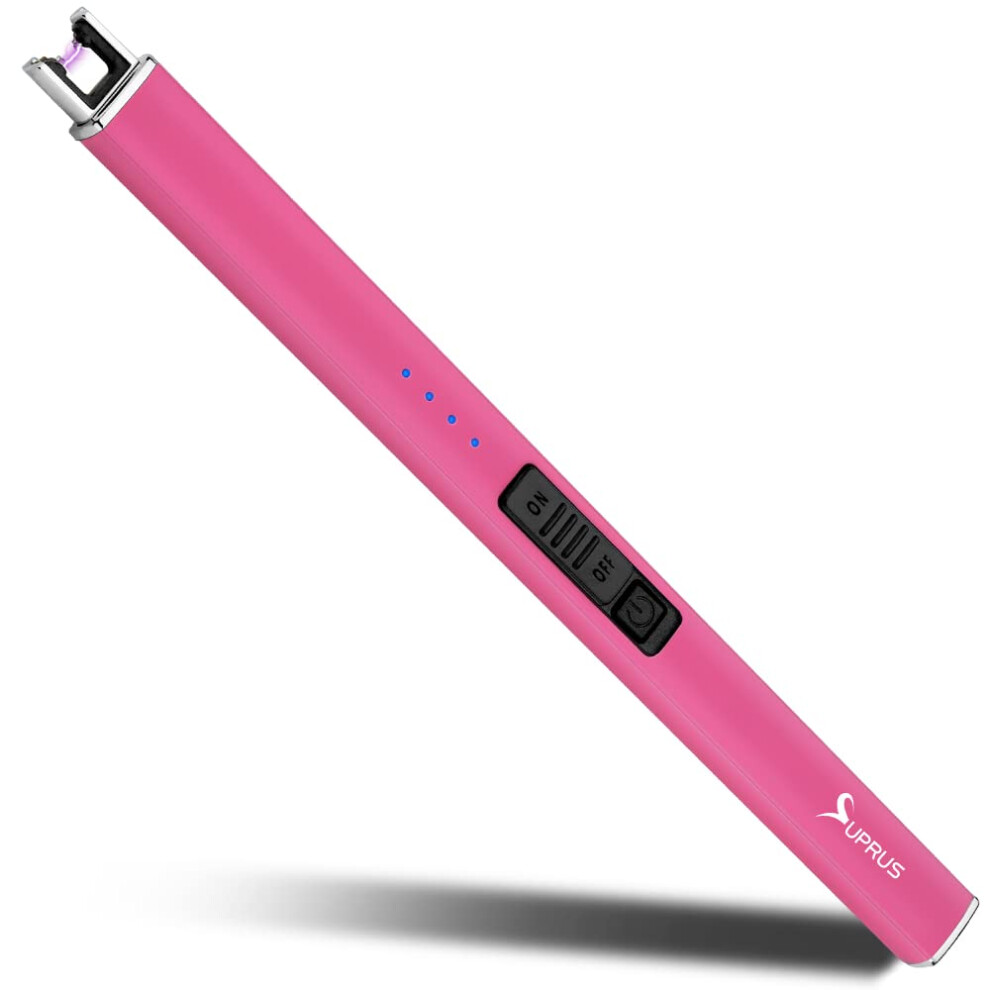 Suprus Dark Fluorescent Lighter Glows In The Arc Windproof Flameless Usb Re