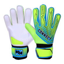 CONNECT Goalkeeping Gloves with 4mm Latex Finger Protection Super Grip Palm