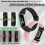 KIBDSNG Elastic Nylon Straps Compatible with Fitbit Charge 6Fitbit Charge 5 4