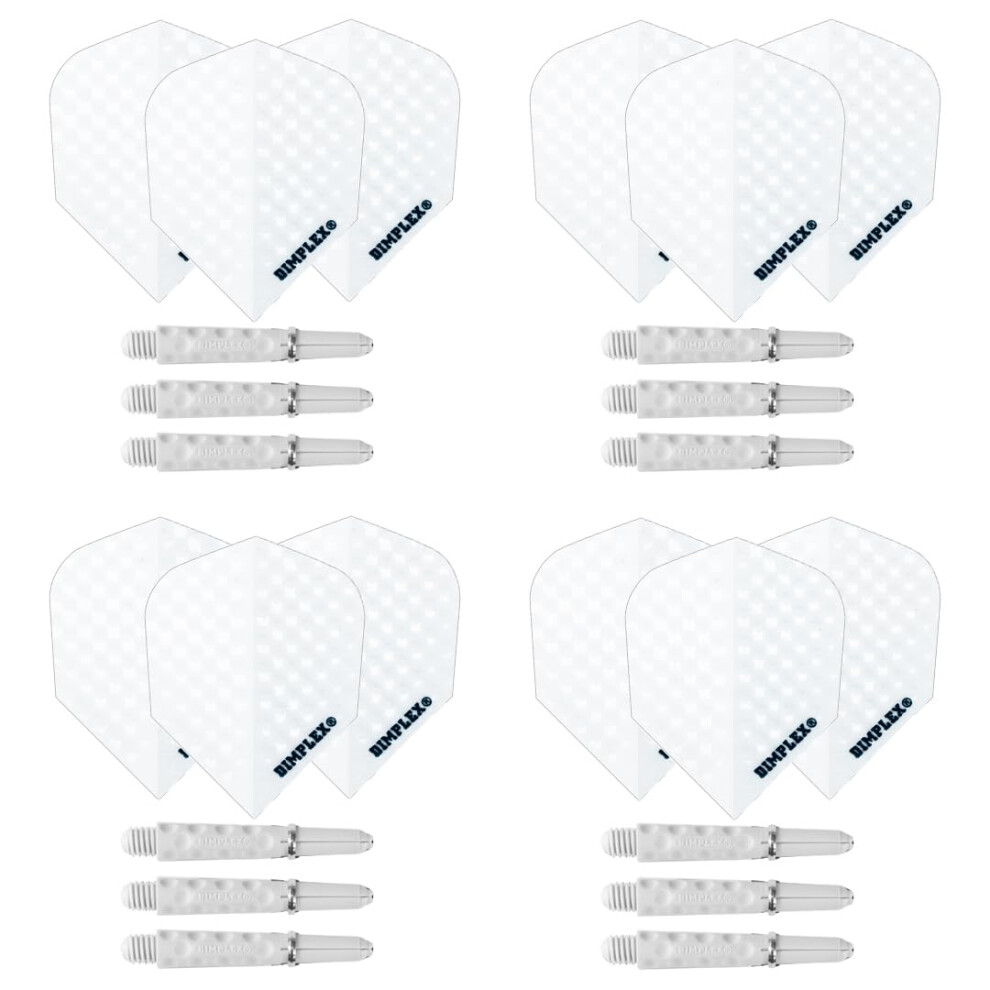 Harrows Darts 4 X Sets Of Dimplex Dart Stems And Dimplex Dart Flights 12 D
