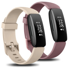 Pack 2 Straps Compatible with Fitbit Inspire 2 Straps Women MenSoft Silicon