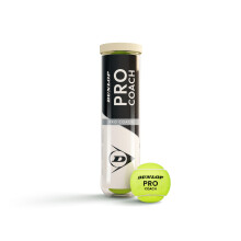 DUNLOP Pro Coach tennis ball for coaching and training sessions 4 balls