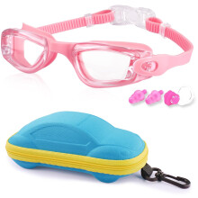 COOLOO Kids Swimming Goggles Kids Goggles Silicone Nose Bridge Clear Vision