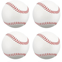Tizanfenor 4 Pack BaseBall Standard Hard Leather 9 Inch Training Sports Pra