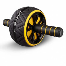 KIKZI Ab Wheel Roller with Knee Mat Dual Wheel Design for Core Strength Tr
