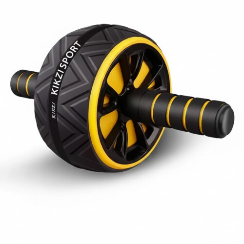 KIKZI Ab Wheel Roller with Knee Mat Dual Wheel Design for Core Strength Tr