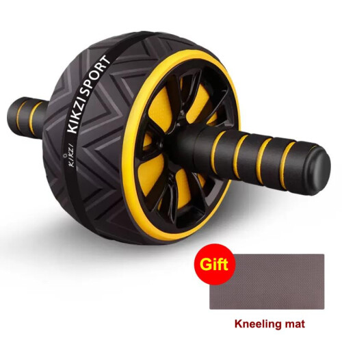 KIKZI Ab Wheel Roller with Knee Mat Dual Wheel Design for Core Strength Tr 1