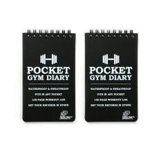 Polymath Products Pocket Gym Diary –100page workout log Handy size 3 x 5 in