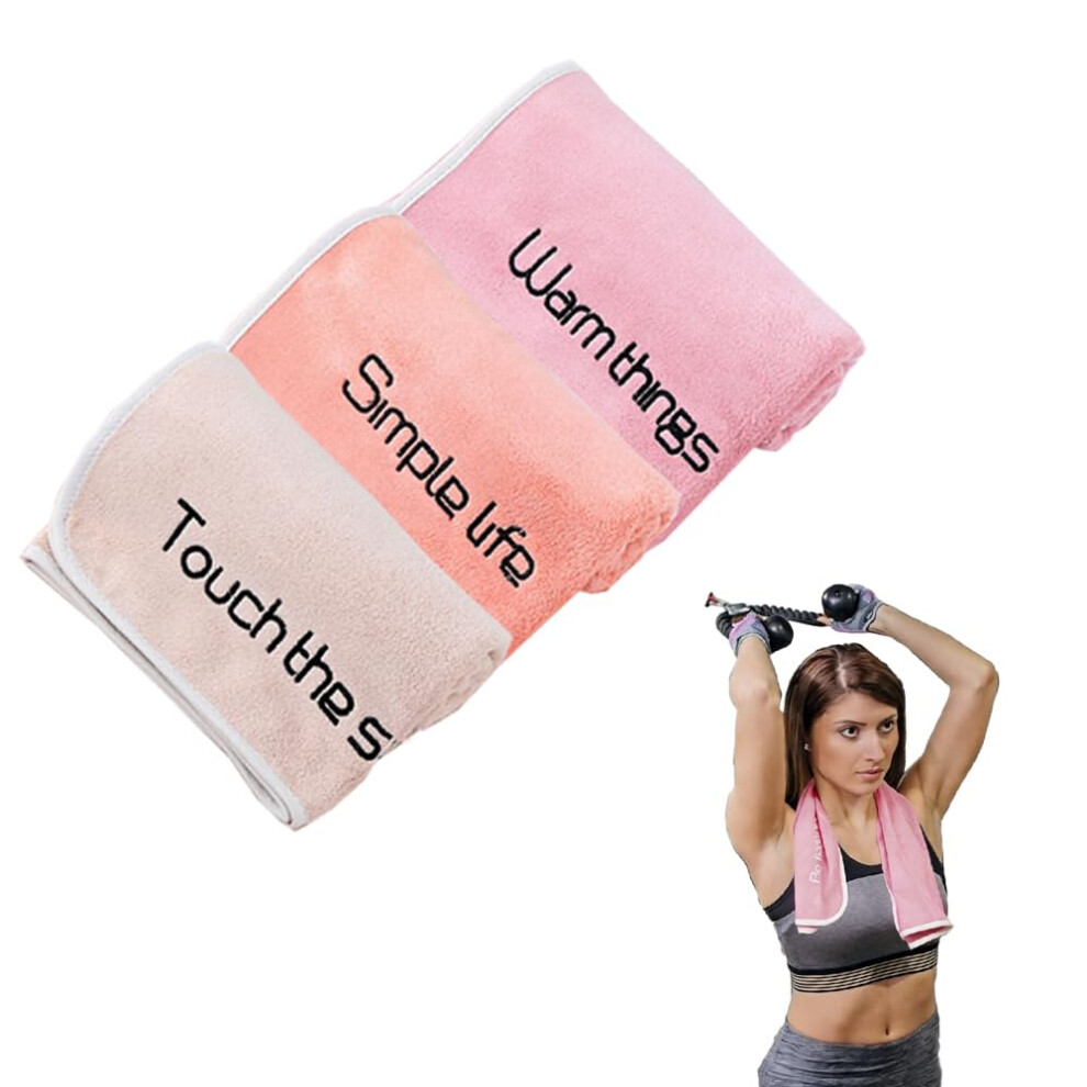 Oaygat 3 Packs Microfiber Gym Towels 35 75Cm Fitness Towel Soft Breathable