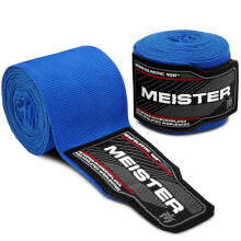 Meister Junior 108 SemiElastic Hand Wraps for MMA Boxing Pair Blue
