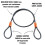 Kryptonite Kryptonite KryptoFlex Security Cable 26FT4FT7FT30FT Long Braided Steel Flex 2
