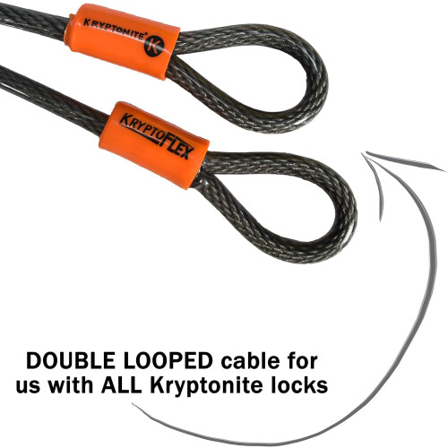 Kryptonite Kryptonite KryptoFlex Security Cable 26FT4FT7FT30FT Long Braided Steel Flex 2