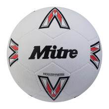 Mitre Super Dimple Football Perfect for Futsal Hardground and Indoor Play WhiteBlackBib Red 5