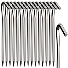 Tent Pegs 16 PCS Metal Heavy Duty Camping Pegs 18cm Tent Hooks Aluminum All