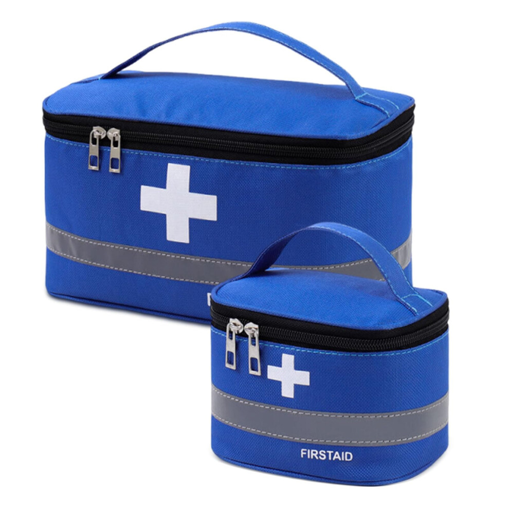 Photos - First Aid Kit First Aid Bag Empty 2PCS SmallLarge First Aid Emergency Organizer Bags Portable Empty Medicine Bags Medicine Travel Storage