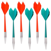 Xgvzs 6 PCS Soft Tip Darts Plastic Gentle Hint Darts for Soft Dartboards Great Indoor Office Home Games for Kids and Adults RedGreen