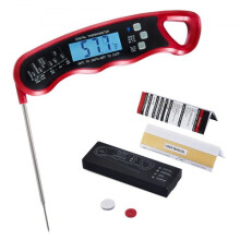 Grillers Instant Read Meat Thermometer, Waterproof & Ultra Fast with Backlight & Calibration, compatible with grills and cooking