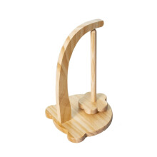 Magnetic Yarn Holder with Twirling Mechanism Wood Yarn Dispenser Double Side Thread Holder for Hand Stitching