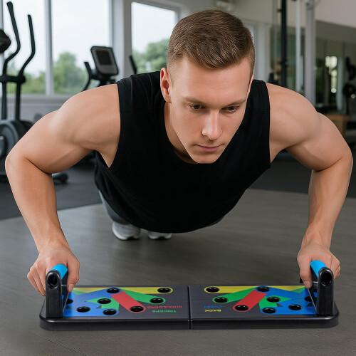 20in1 Push Up Board Foldable PressUp Board with Resistance Bands MultiFunct 2