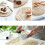 M 8 Pcs Placemats Round Kitchen Beverage Corn Husk Household 5
