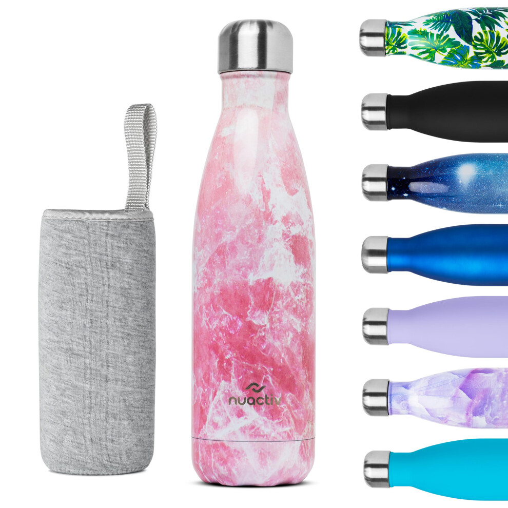 Nuactiv Stainless Steel Water Bottle Vacuum Insulated 12Hrs Hot 24Hrs Cold