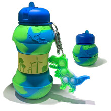 CARESWAY Kids Water Bottle with Keyring – 500 ml Girls and Boys Drinking Bo