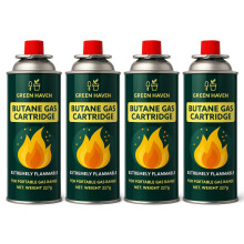 Green Haven Butane Gas Canisters 4 Pack – EN417 Nonthreaded Camping Cylinde