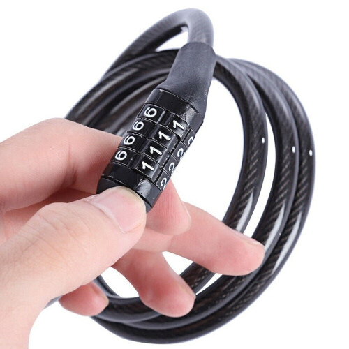 Cable Locker Pre-Set Combination Bike Wheels Lock Lightweight 2