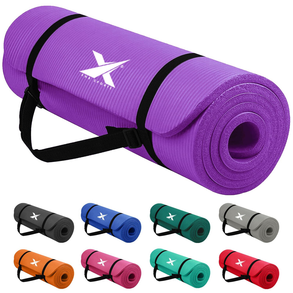 Xn8 Sports Yoga Mat 10Mm Thick Nbr Exercise Mat Nontearable Pilates Mat Wi