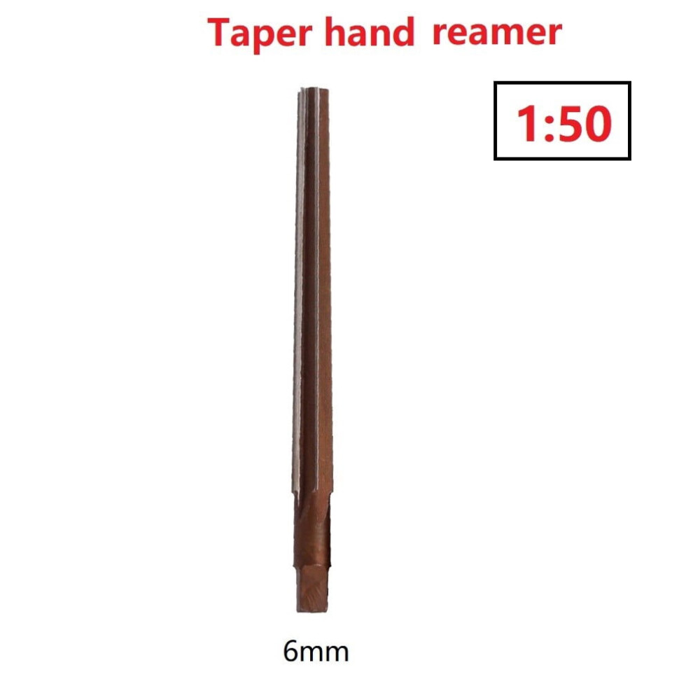 Lylong Tool Kit 1:50 Conical Degree Manual Pin Taper Shank Hand Reamer 3/4/5/6/8/10Mm 6Mm 9191629689743