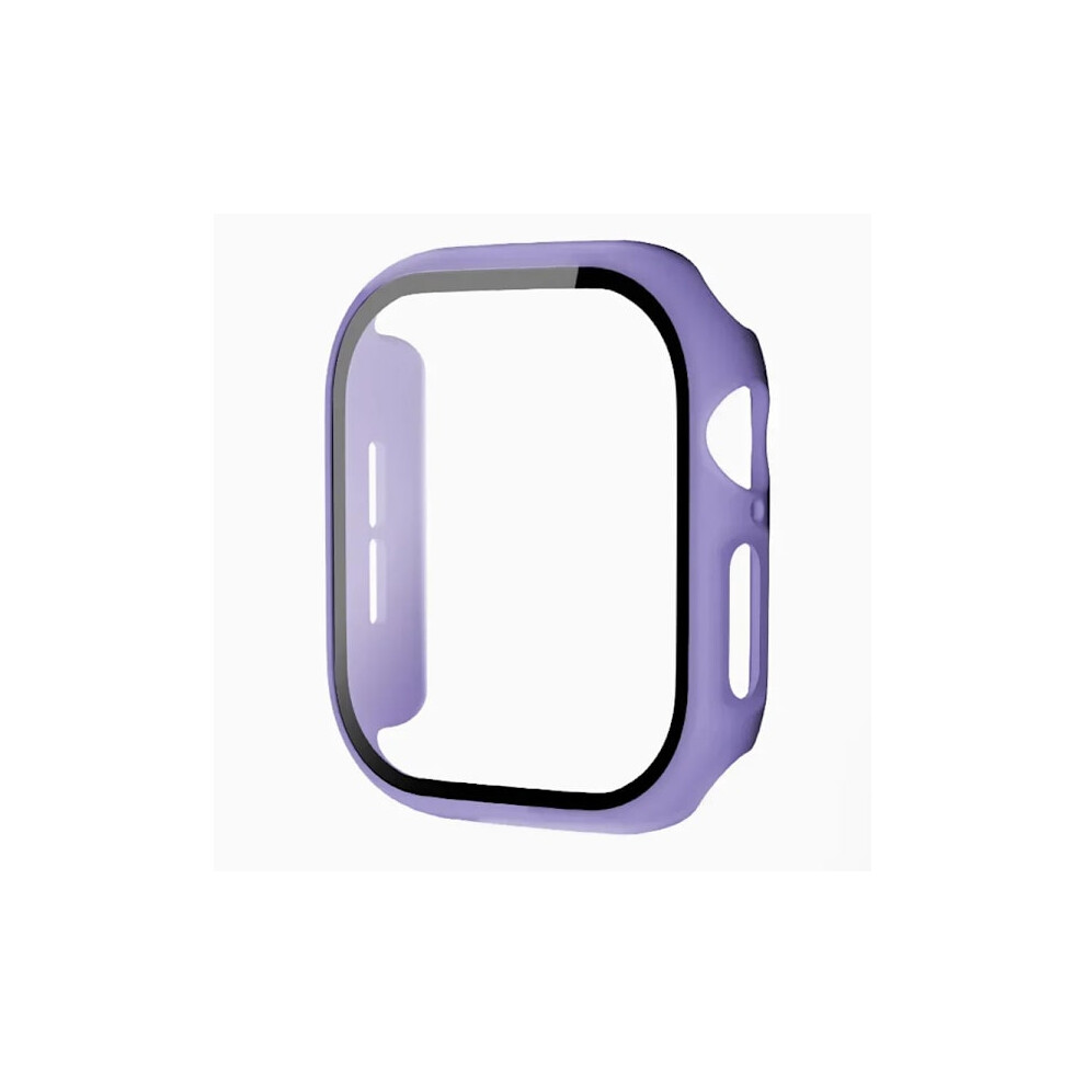 Tempered Glass + Shell Case For Apple Watch 10 42Mm 46Mm, Matte Hard Pc Bumper With Screen Protector, Light Iwatch Series 10 Bracelet - Purple 9191629689590