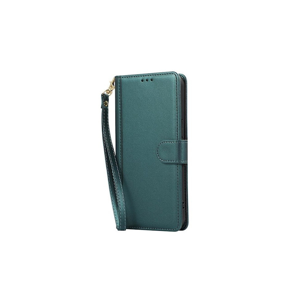 (For Compatible With Samsung A32 4G) Leather Wallet Case With Card Slots And Magnet Green 9191629689286