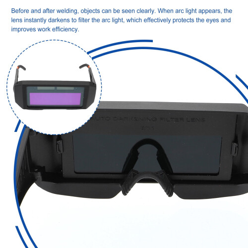 1pc Practical Welding Goggles Professional Auto Darkening Welding Glasses 1