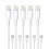 5-pack Lightning Charging Cable for compatible with iPhone 14/13/12/11/Xs/Max/X/8/7/6/5SE - White 1