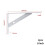 2Pcs Metal Shelf Bracket L Shape Thickened Corner Brace Shelf Right Angle Bracket 2