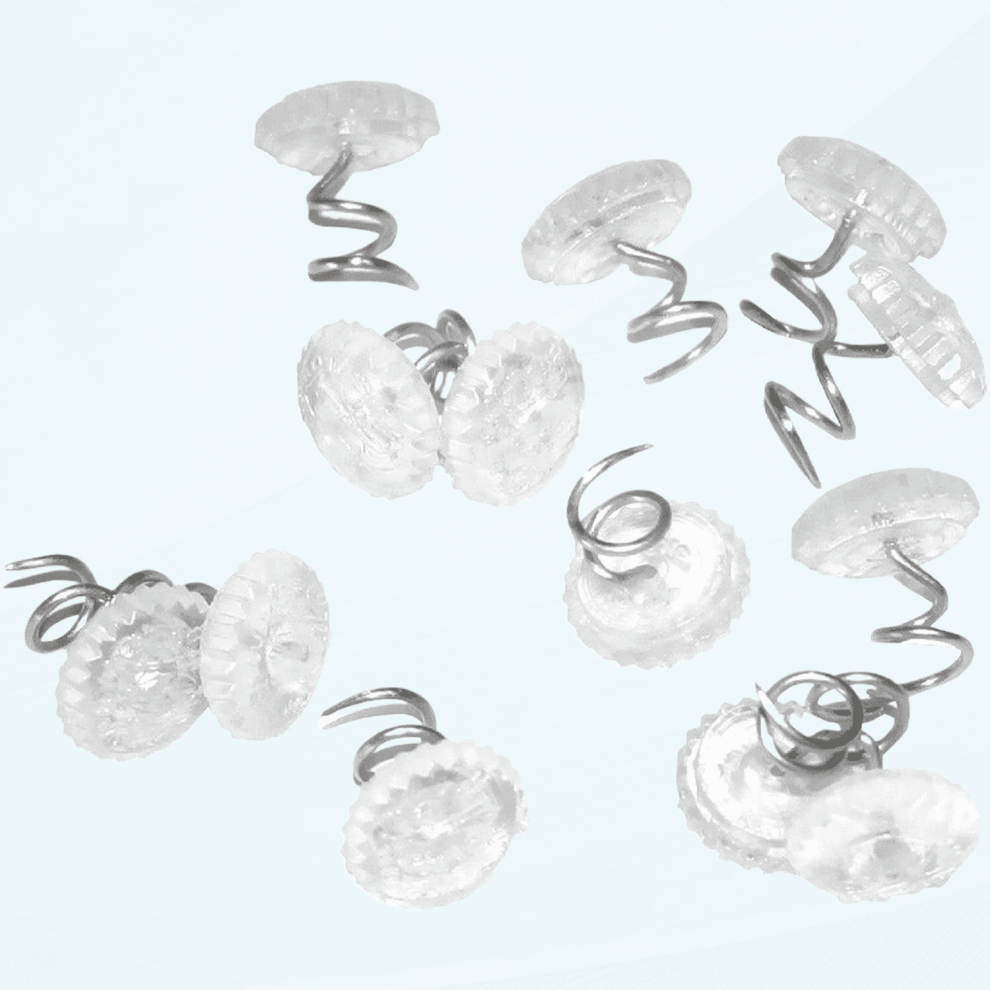 50 Pcs Clear Head Upholstery Tacks, 0.5 Inches Twist Pins For Slipcovers And Bedskirts 9191629689811