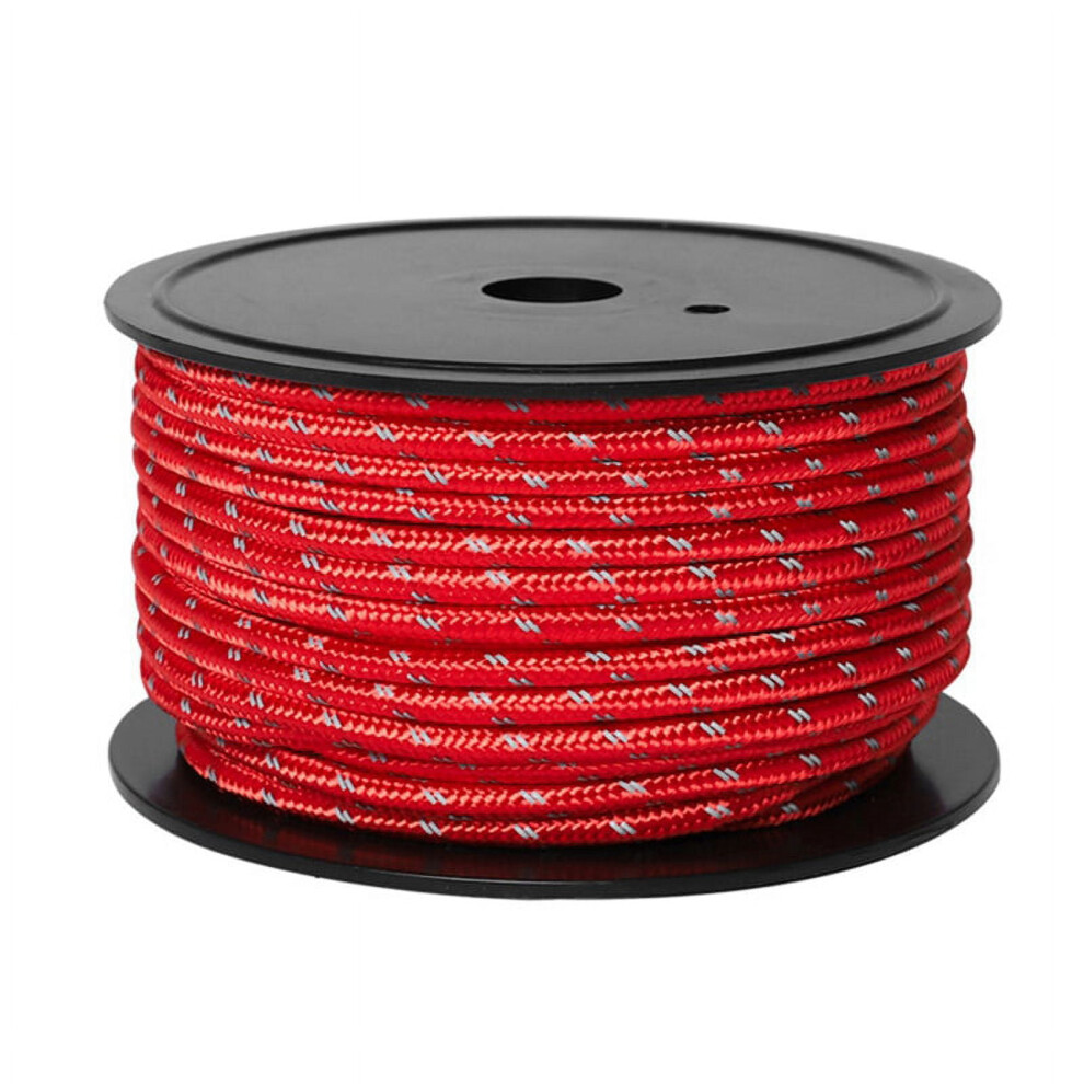 Outdoor Ropes Roll Reflective Ropes Canopy Windproof Ropes Fixed Ropes Binding Ropes Bold Reinforcement,Red 9191629689903