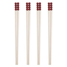 Hesroicy Chinese Chopsticks - 2 Pairs - Food Grade, Reusable - Smooth, Sturdy - Comfortable Grip - Alloy Sugar-Coated Haws Design