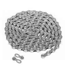 Hycline Bike Chain 9Speed 116 Links Bicycle Chain 12 x 11128 Inch Special forging steel for Road Mountain Racing Cycling Silver