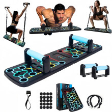 Push Up Board with Resistance Bands – 20 in 1 Foldable Press Up Board Porta
