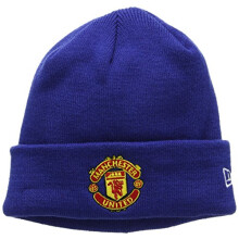 New Era Mens Manchester United Cuff Knit Hat Beanie Blue Team One Size Manu