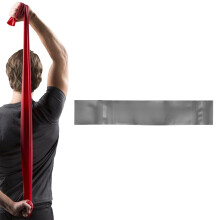 TheraBand CLX LatexFree Resistance Band 11 Loops for Pilates Home Gym Professional Physical Therapy Fitness Equipment 25 Metre Silver Super Heavy