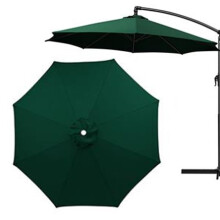 Dark Green Patio Umbrella Replacement Canopy UV30 Sun Protection Waterproof Fits 6 or 8 Ribs